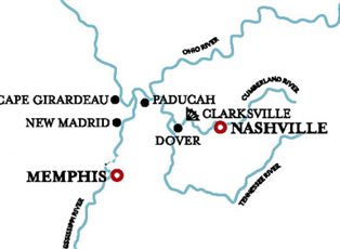 American Queen, River Cruise ex Memphis to Clarksville